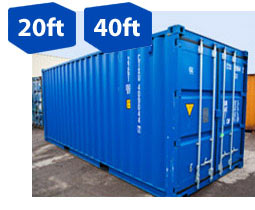 20ft and 40ft containers