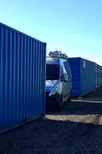 Container and parking space
